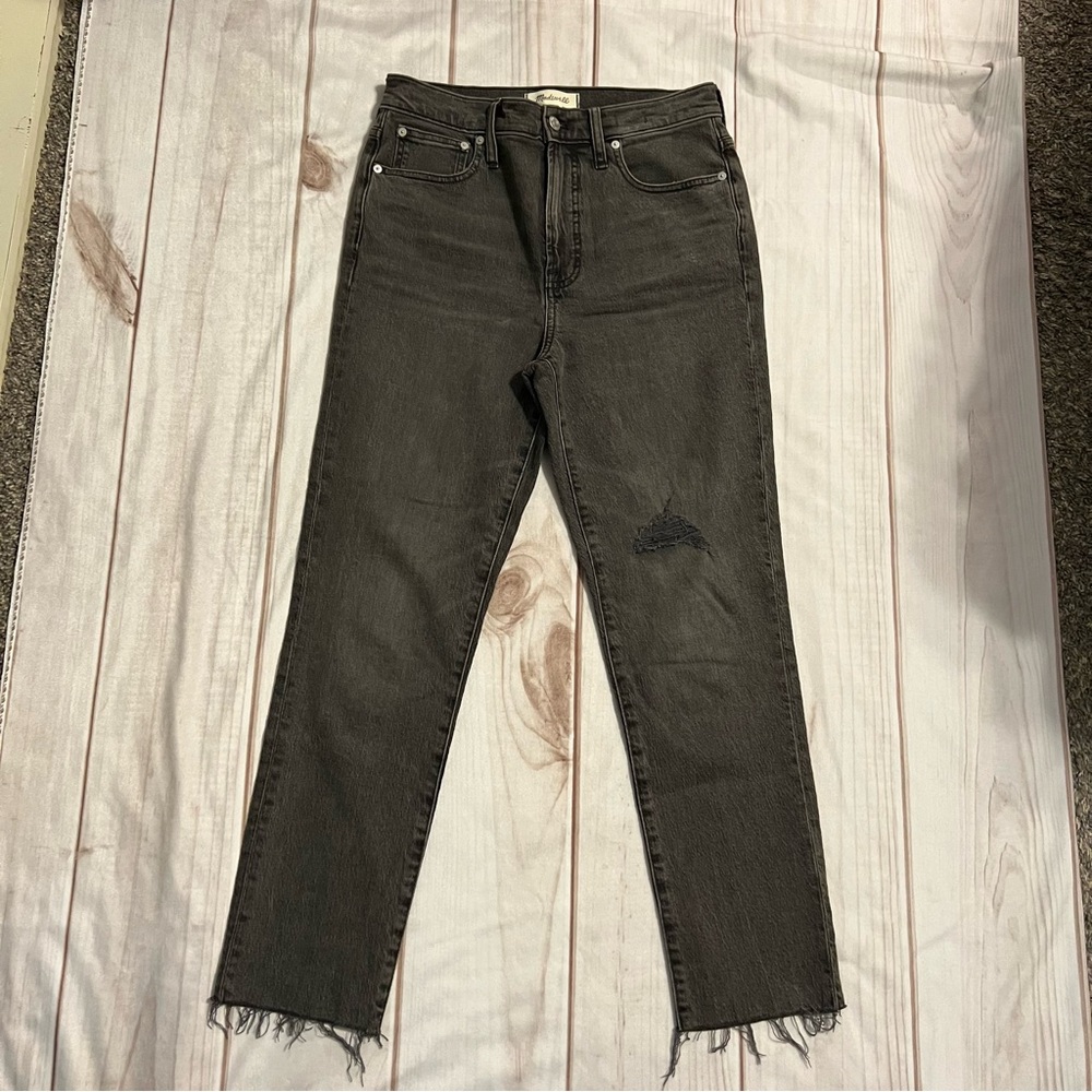Madewell Perfect Vintage Jean in Cosner Wash: Knee-Rip Edition, women's size 27